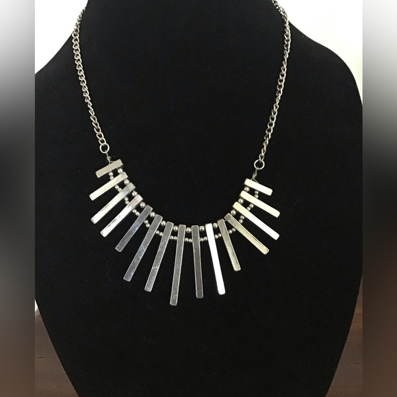 Jewelry - Punk Chisel Bar/Bead Necklace